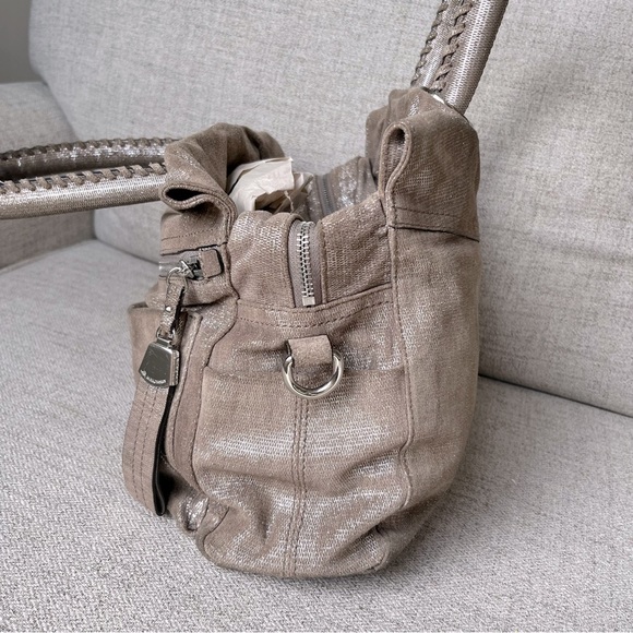 B. Makowsky Glittery Leather satchel - Picture 2 of 15